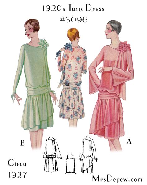 sewing patterns for 1920s dresses.